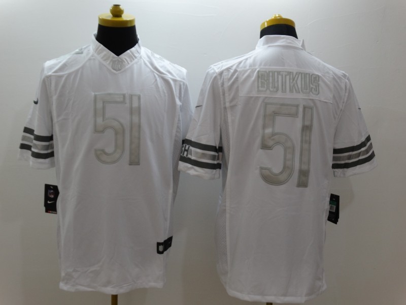 Men's Chicago Bears Dick Butkus #51 White Jersey